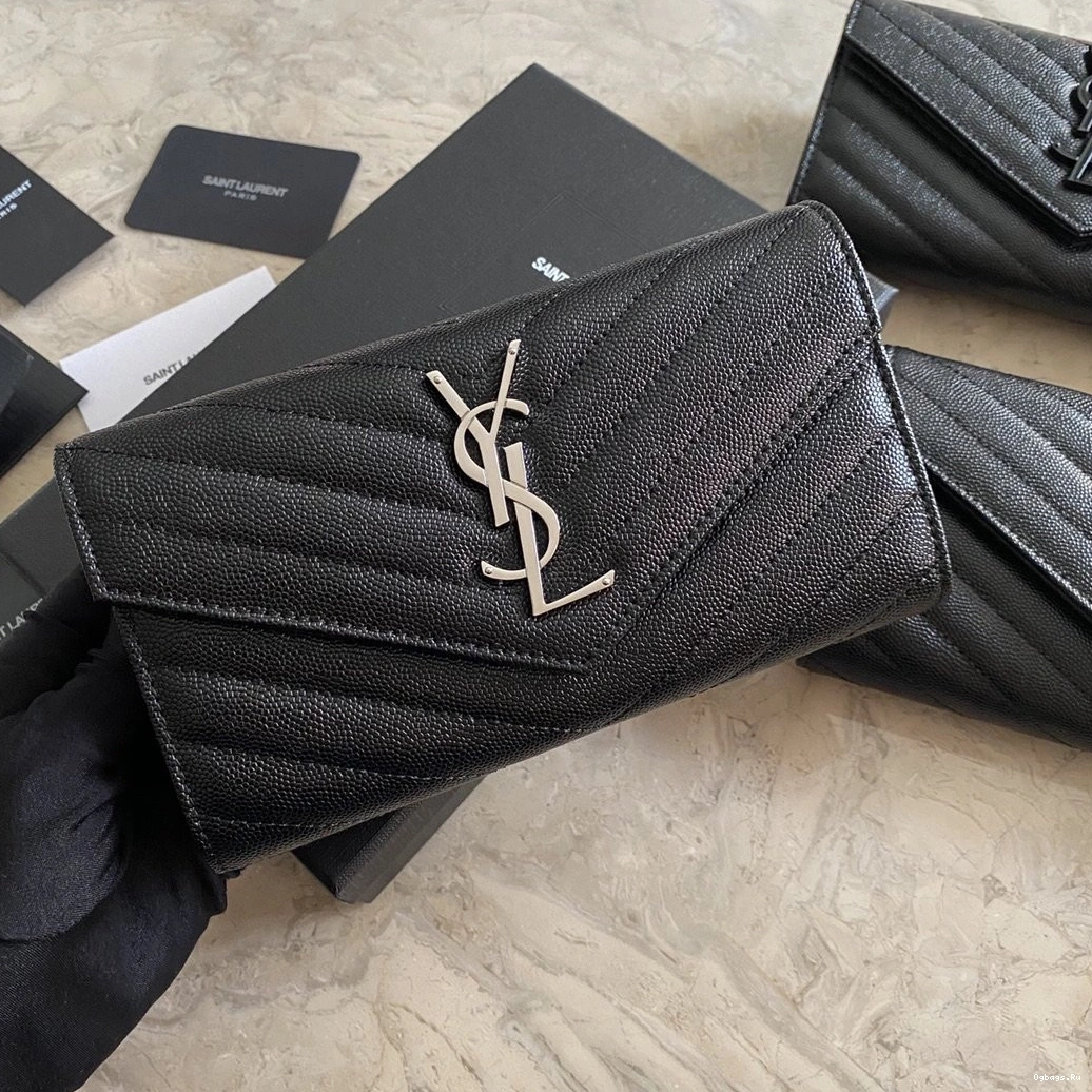 LARGE WALLET FLAP YSL MONOGRAM 0710